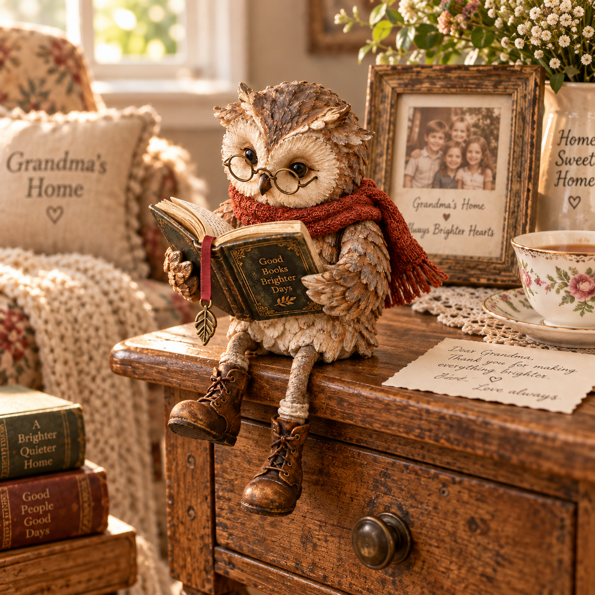 🦉Reading Owl Figurine