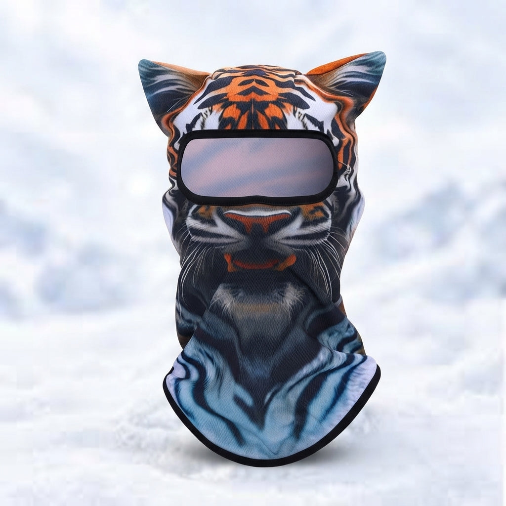 ✨3D Cat Ski Mask with Ears – Funny Windproof Balaclava for Skiing & Festivals