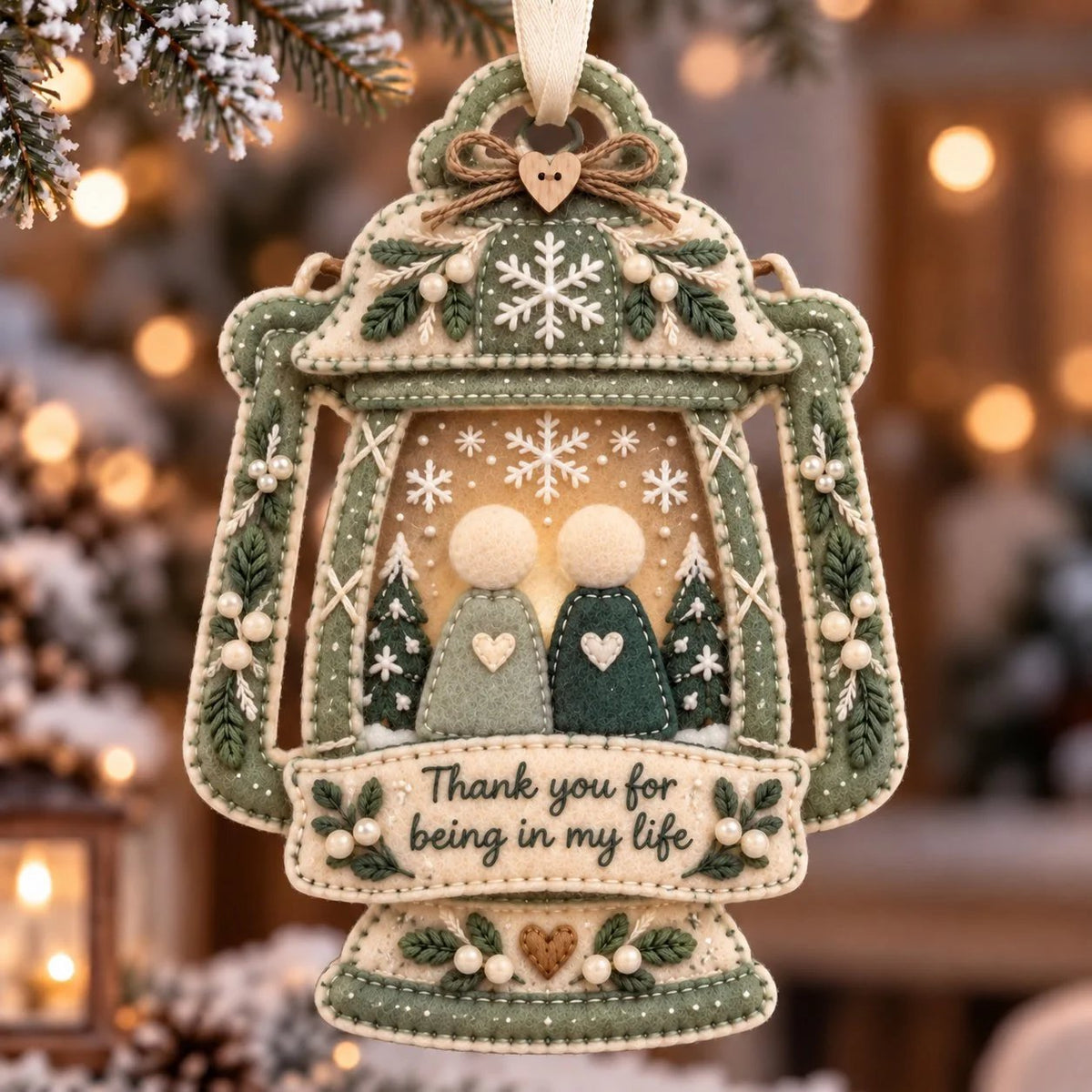 🎄 Handcrafted Felt Christmas Keepsake Ornament | A Meaningful Gift for Someone Special