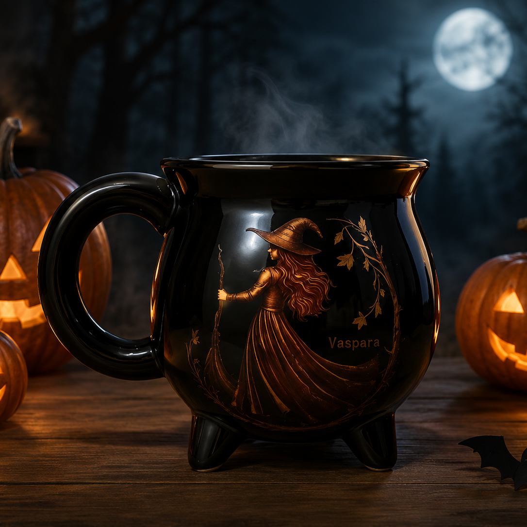 🔥Halloween Early Bird Sale🎃Custom Witch Cauldron Mug — The Ultimate Halloween Brew! 🔮💀☕️
