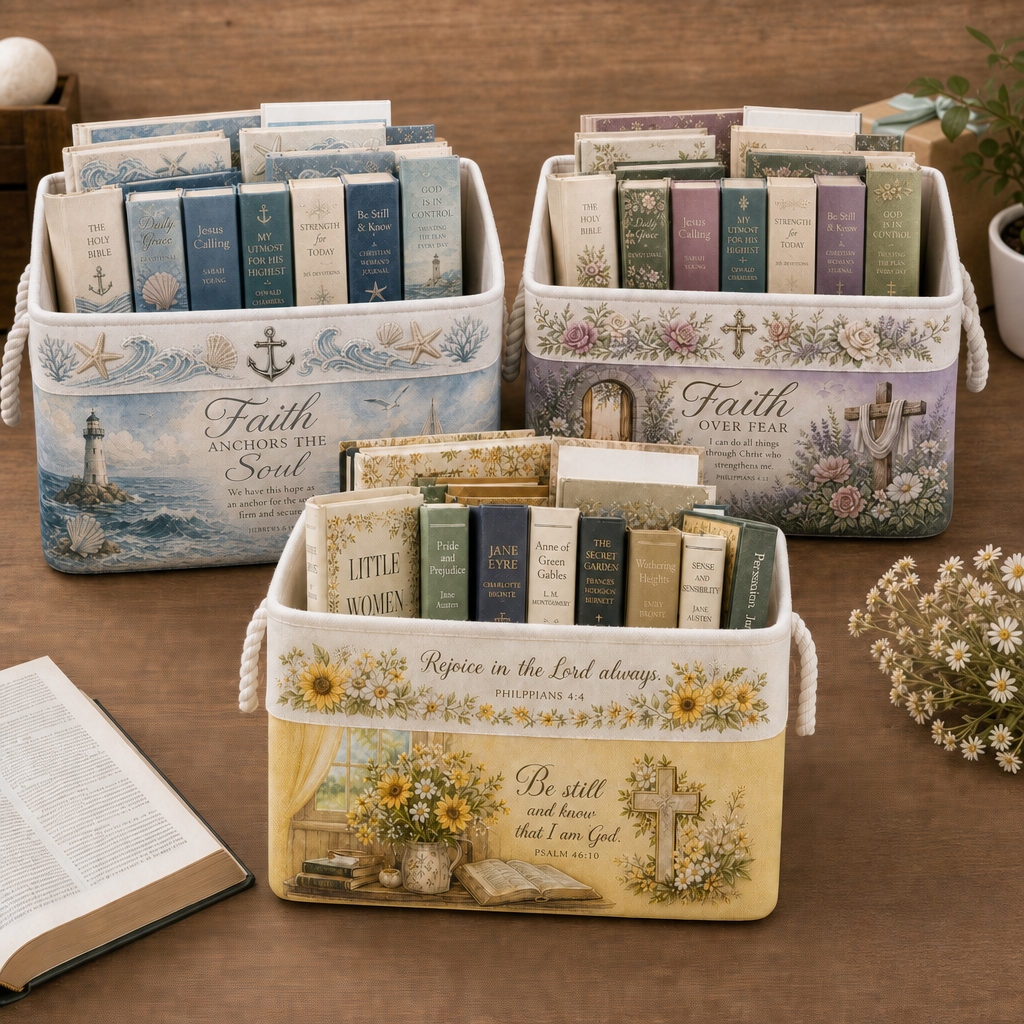 ✝️Christian Faith Inspirational Storage Basket