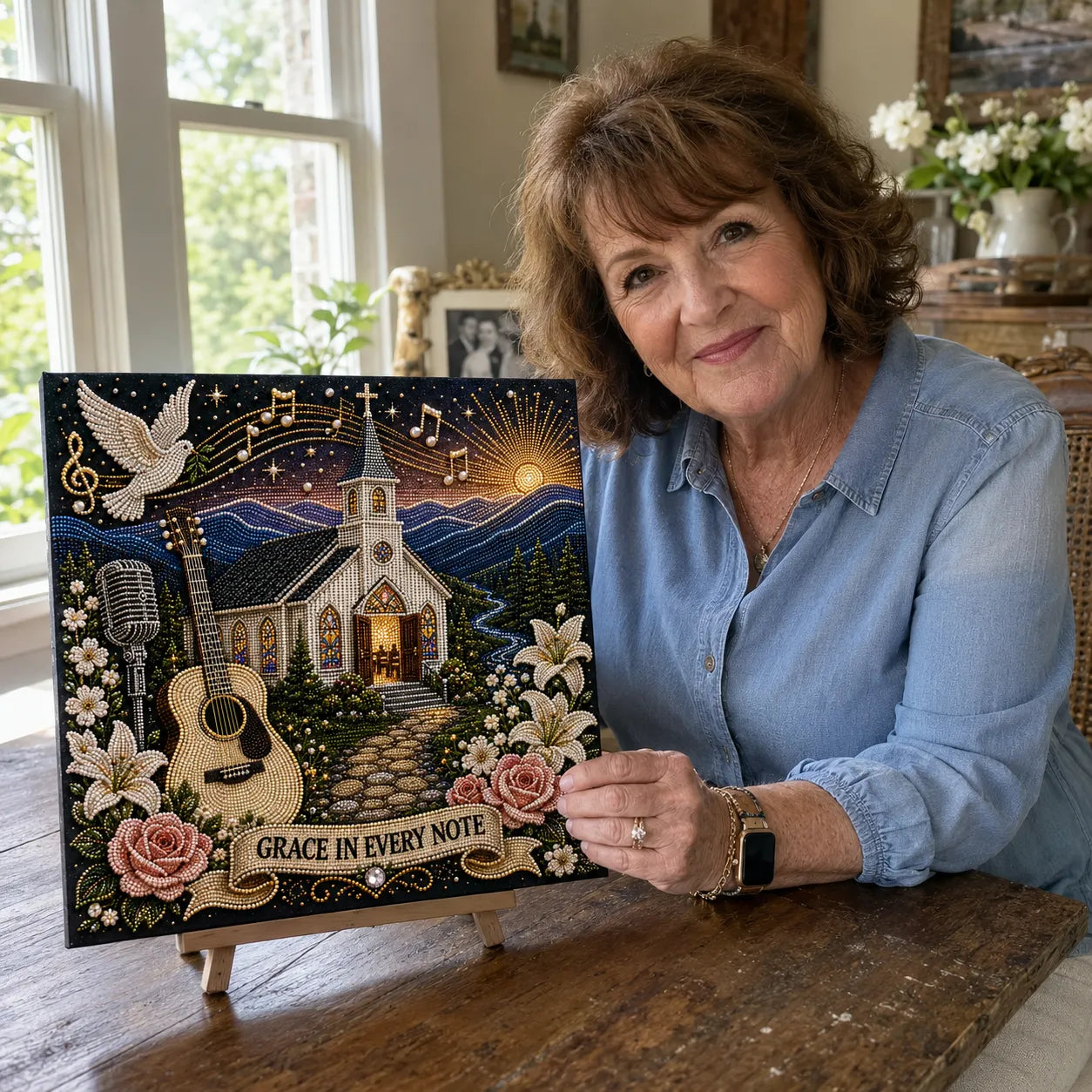 💥 LAST DAY 49% OFF – 🎤 Premium 3D Pearl Dolly Country Music Tribute Art Kit | Luxury Flocked Canvas with Scratch-Resistant Non-Fading Acrylic Resin Pearls & Faceted Drills DIY Keepsake Decor 💎✨