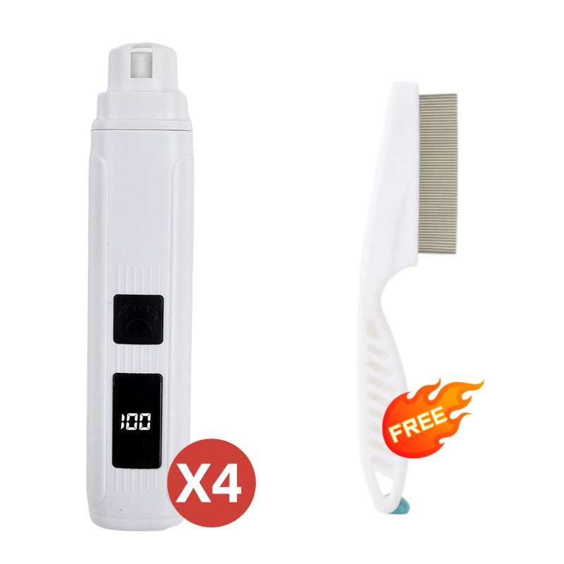 🥳2026 HOT SALE🥳💞50K+ SOLD!🐶💨 50% OFF! Electric Pet Nail Grinder – Whisper‑quiet, 3‑step gentle grinding. LED power display & USB‑C rechargeable – stress‑free grooming for dogs & cats! 🛡️✨
