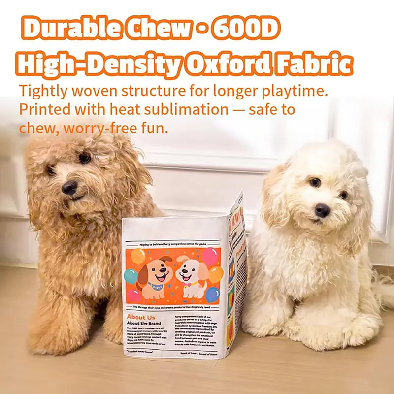 🔥3-Pack Bundle🔥Crinkle Newspaper Dog Toy for Boredom Relief, Interactive Chew Toy for Dogs