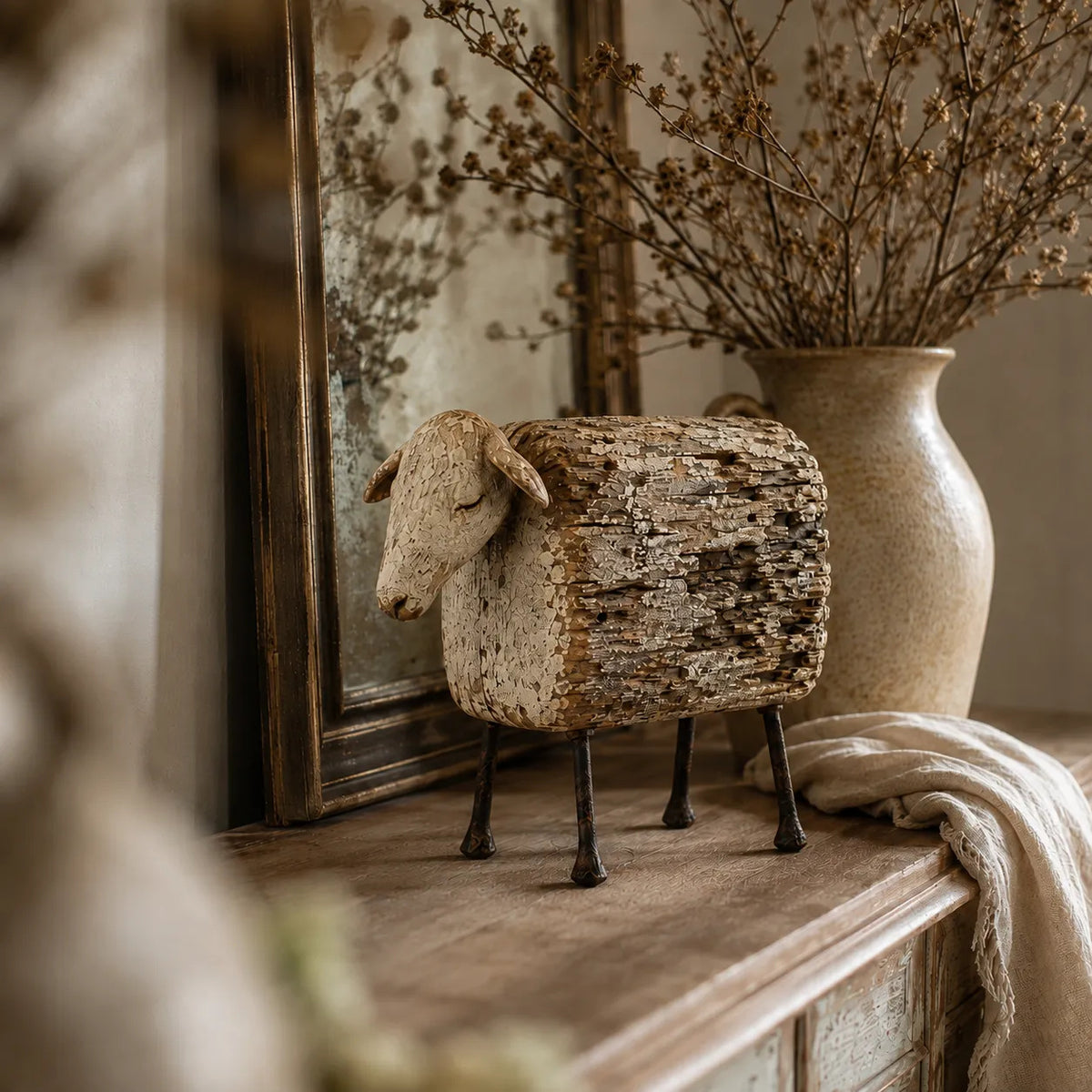 🐂Vintage Longhorn Bull Sculpture
