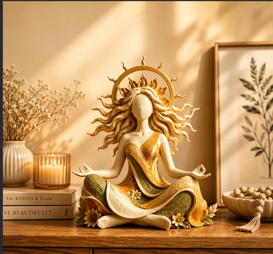 🧘Serenity Growth | Inner Harmony Sculptural Figurine 🌙☀️