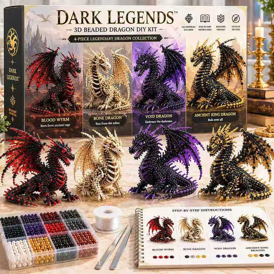🔥Last Day 49% OFF - 🧵✨Tiny 3D Beaded Animal DIY Kit
