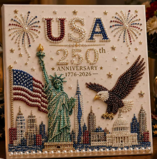 USA 250th Anniversary DIY Pearl Painting Kit ✨❤️🔥