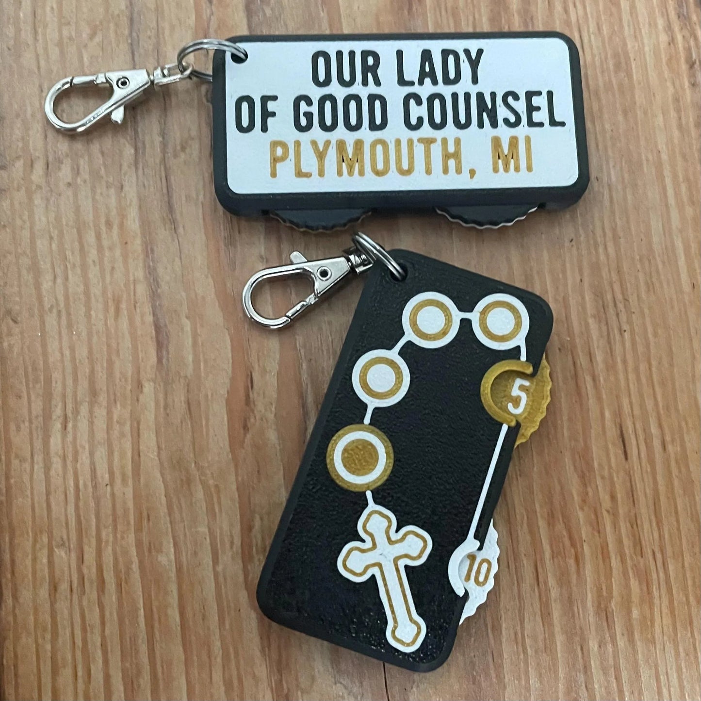 โ๏ธ Rosary Counter Fidget Keychain | Portable Prayer Clicker for Daily Devotion & Faith Gifts ๐