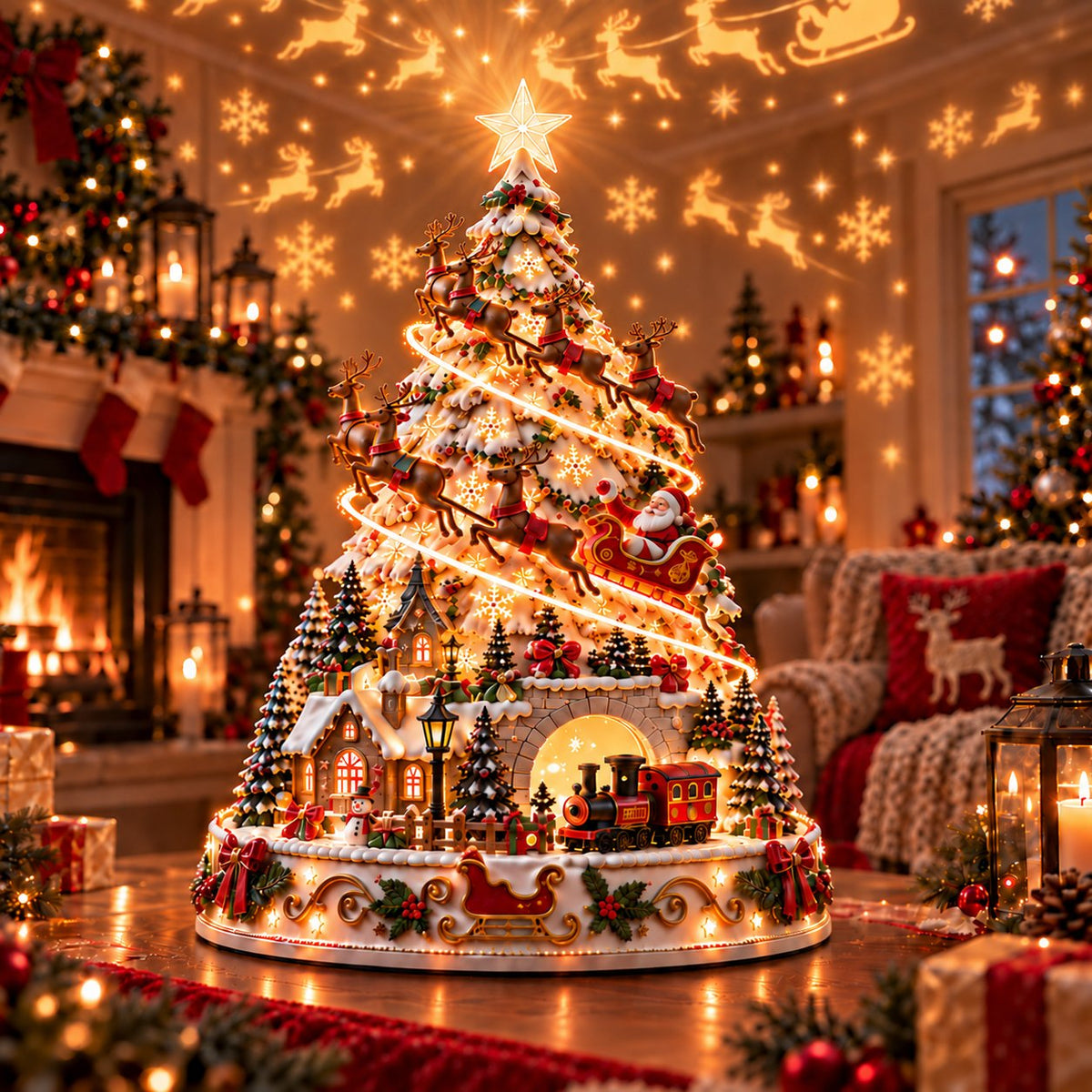 💯 60,000+ Sold - 🎄MerryRealm™ Christmas Village Lightscape Tree