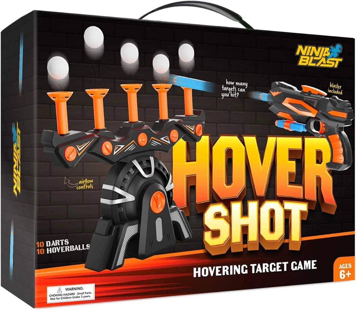 🎯 Family Fun | Hovering Ball Target Shooting Game with Foam Blaster