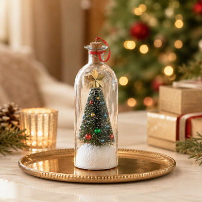 🎄 Last Day 50% OFF🔥Voice Recording Christmas Tree Glass Bottle Holiday Keepsake Centerpiece🔥
