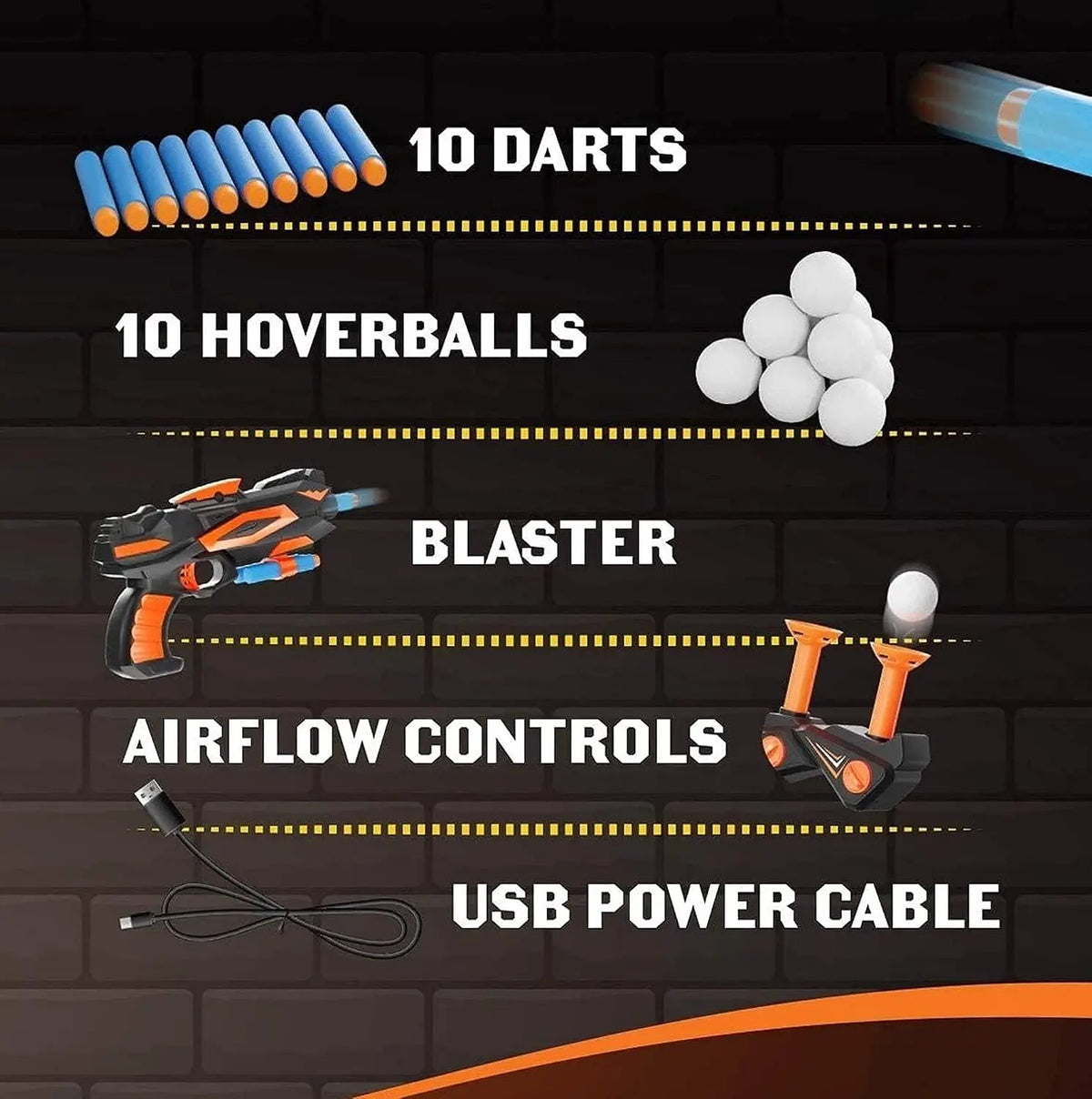 🎯 Family Fun | Hovering Ball Target Shooting Game with Foam Blaster