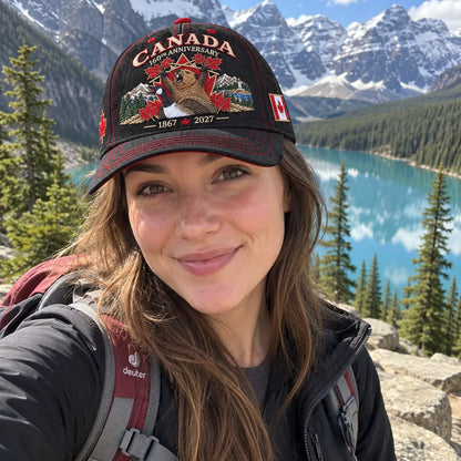 ⏰LAST DAY 50% OFF - 🍁 Canada 160th Anniversary 1867–2027 – Premium Embroidered Heritage Cap 100% Cotton