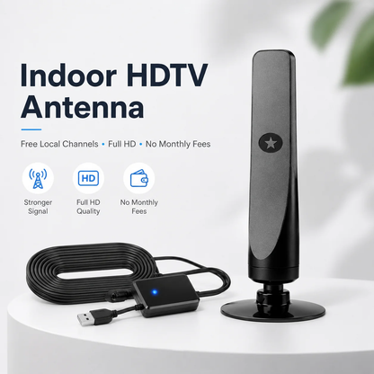HD TV Antenna-No Subscription, Easy Setup