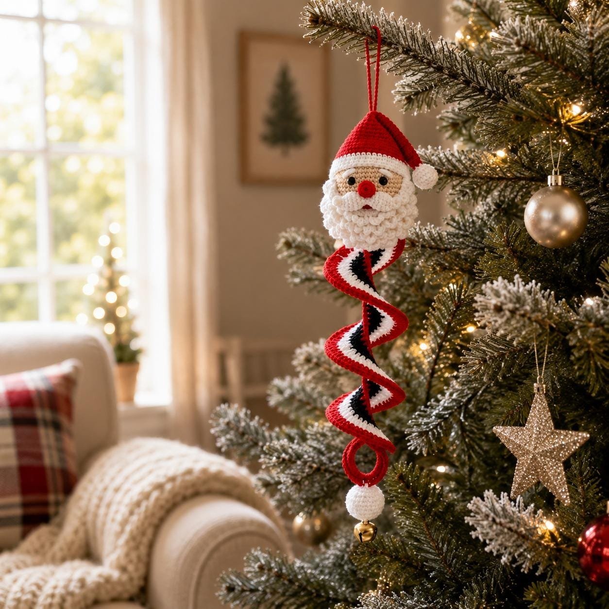 🔥Last Day 50% OFF - 🎅🌲Crochet Snowman Spiral Oranment DIY Kit