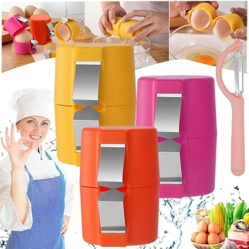 Efficient Egg Cracking Tool, Handy Egg Separator