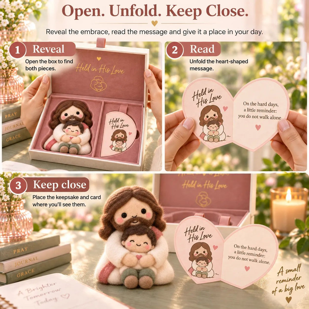 Faith & Meaning | 6 Heartfelt Felt Keepsake Designs with Message Cards ✝️