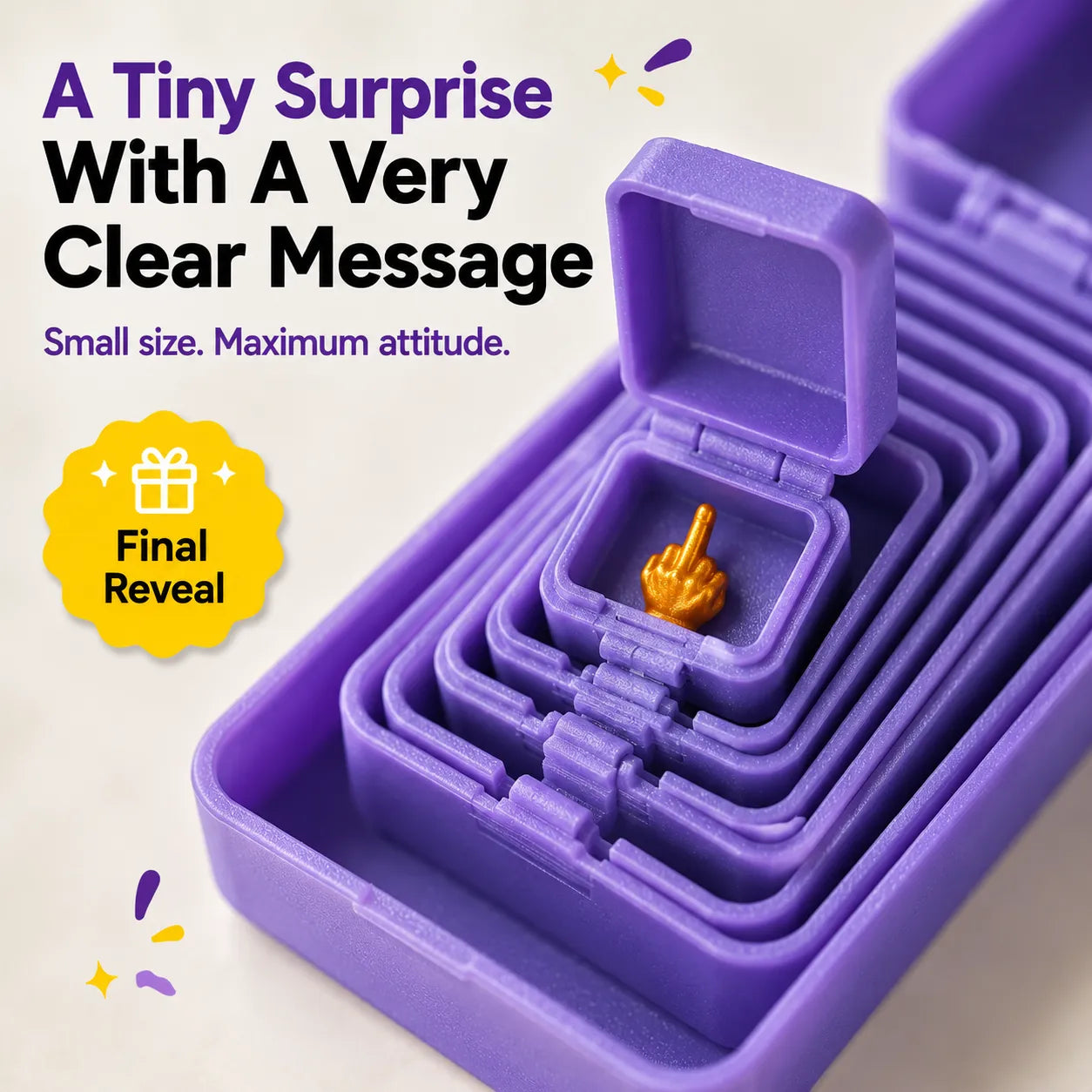 ⏳ Last Day 49% OFF – 😂 Never-Ending Prank Gift Box | Endless Nested Surprise Boxes with Hilarious Final Reveal for White Elephant, Parties & Funny Gifts 🎁