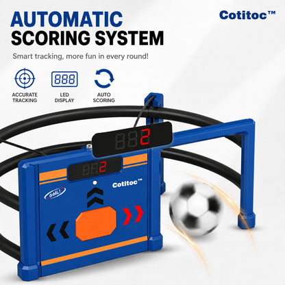 COTITOC™ Soccer Round-About Interactive Soccer Training Game with Auto Scoring, LED Lights & Projector – Indoor & Outdoor Soccer Toy for Kids