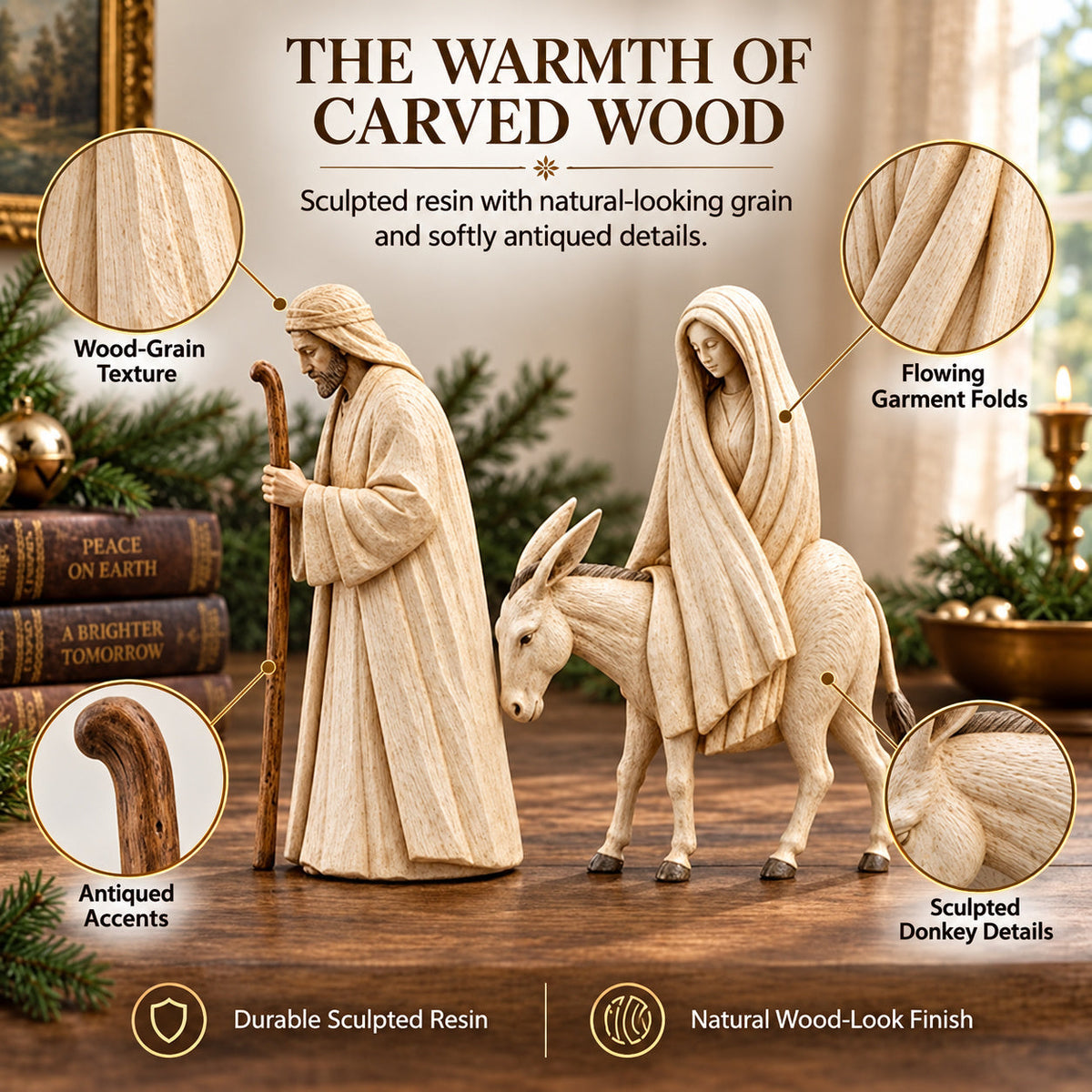 ✝️Journey to Bethlehem Nativity Figurine Set