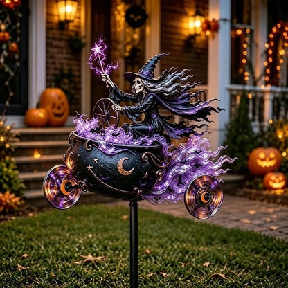 🎃 Halloween Motorcycle Garden Windmill 🏍️Upgrade to High-Speed Halloween Spooktacular 💨