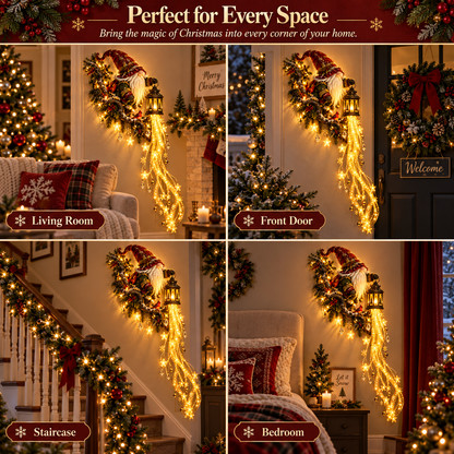✨ Last Day 49% OFF✨🎄✨ Gnome Lanternfall Wall Light™ – Long Cascading Christmas Wall Decor 🏮