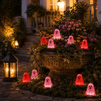 ⏳ Last day 50% OFF – 👻Glow In Dark Cute Ghost Resin Bead Set