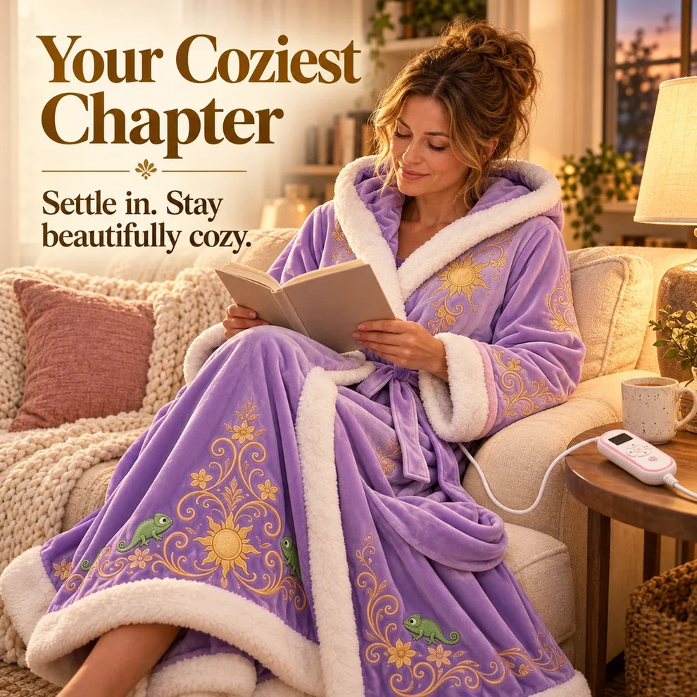 👑 Cotitoc™ Heated Princess Robe – Cozy warmth for cold days