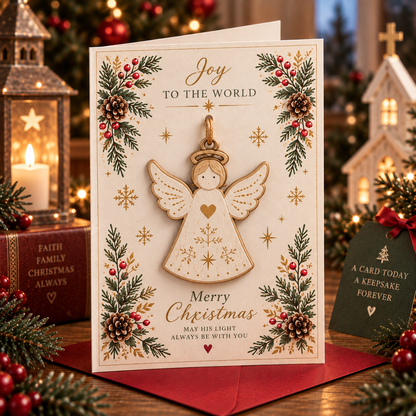 ⏳ Last Day 50% OFF – 🎄 Keepsake Ornament Christmas Cards