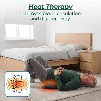 3-in-1 Electric Lumbar Heating Massage Pillow