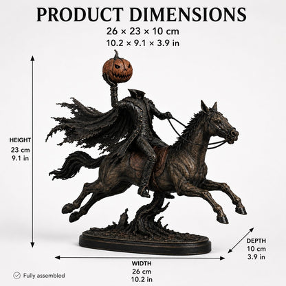 🎃🏇Midnight Chase Headless Horseman Statue