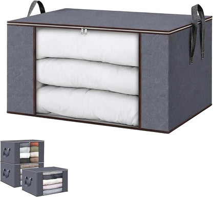 Bags Foldable Storage Box with Large Clear Window Sturdy Handles