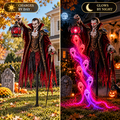 🎁 Today Only: 90% OFF 🎁🧛 Vampire Lord Crimson Soul Solar Garden Light