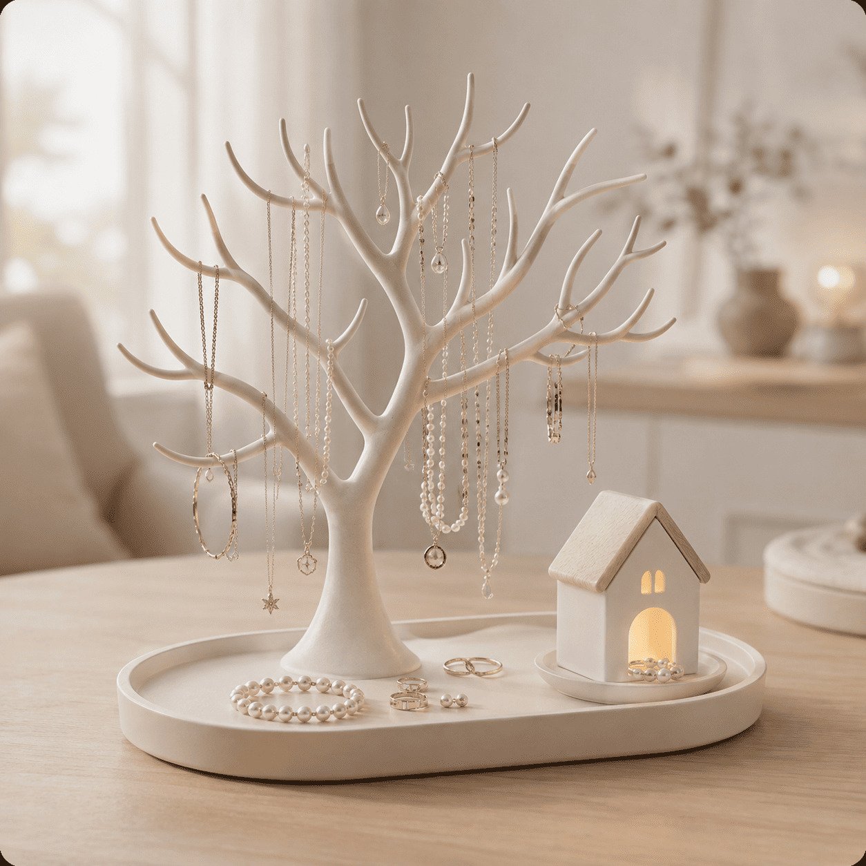 🔥Last Day 50% OFF - 💍✨Illuminated Jewelry Tree Organizer(📦Buy 2 Free Shipping)
