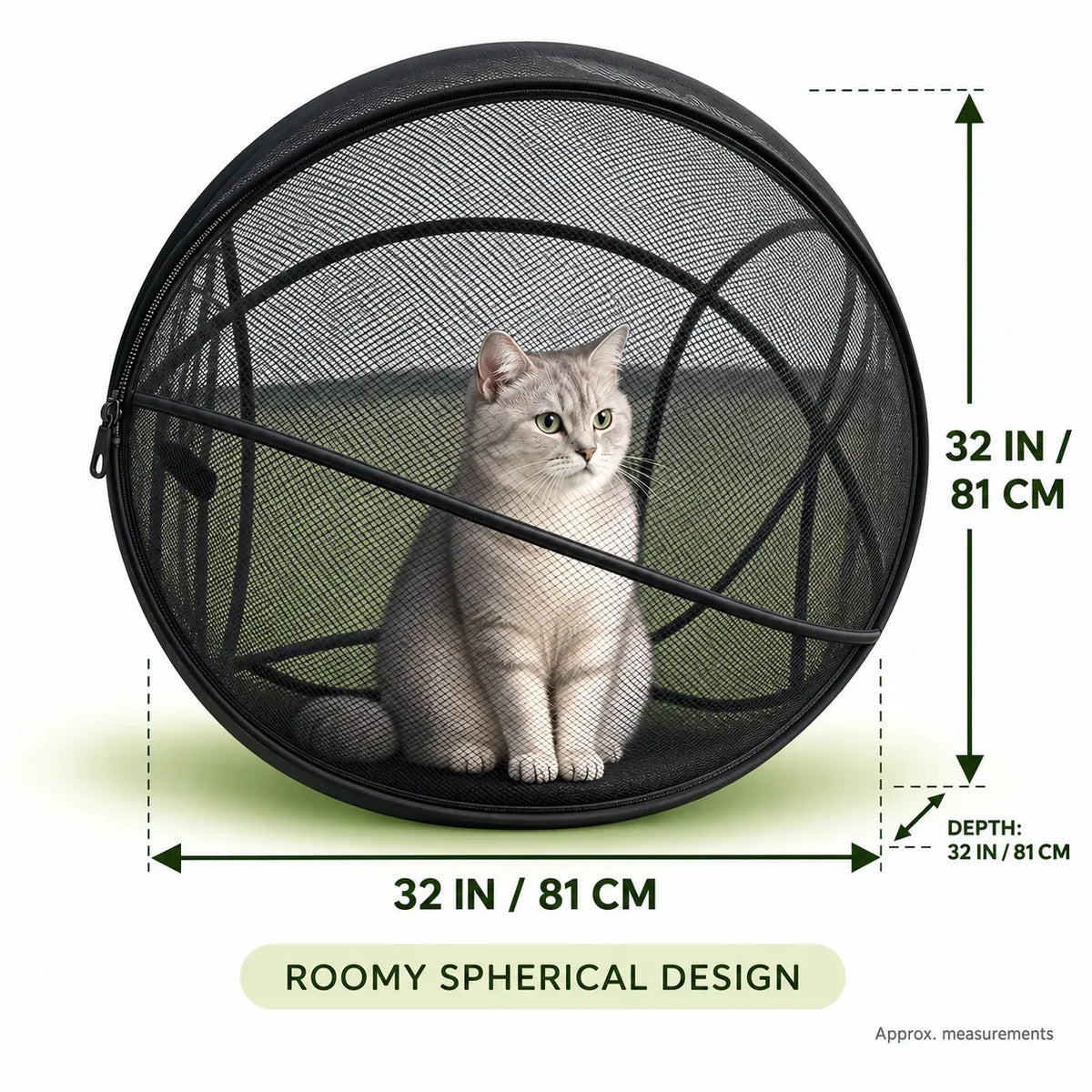 🐱🌿Rolling Mesh Cat Playpen