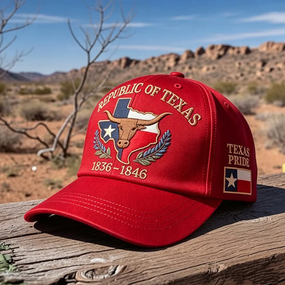 🔥Casquette brodée République du Texas