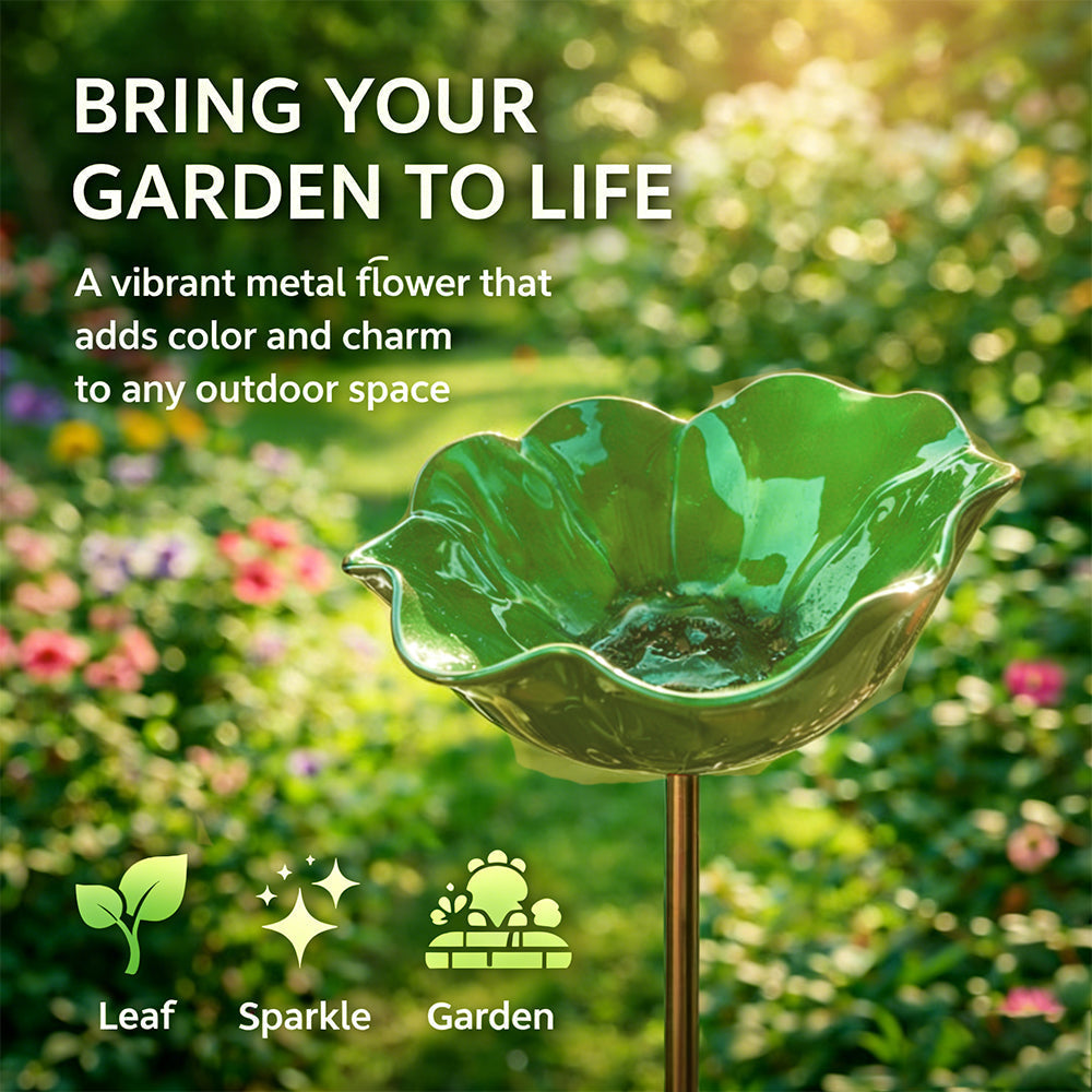 🔥2026 Muttertagsgeschenke 50% Rabatt🔥Handgemachter Blumen-Gartenstecker aus Metall🐦