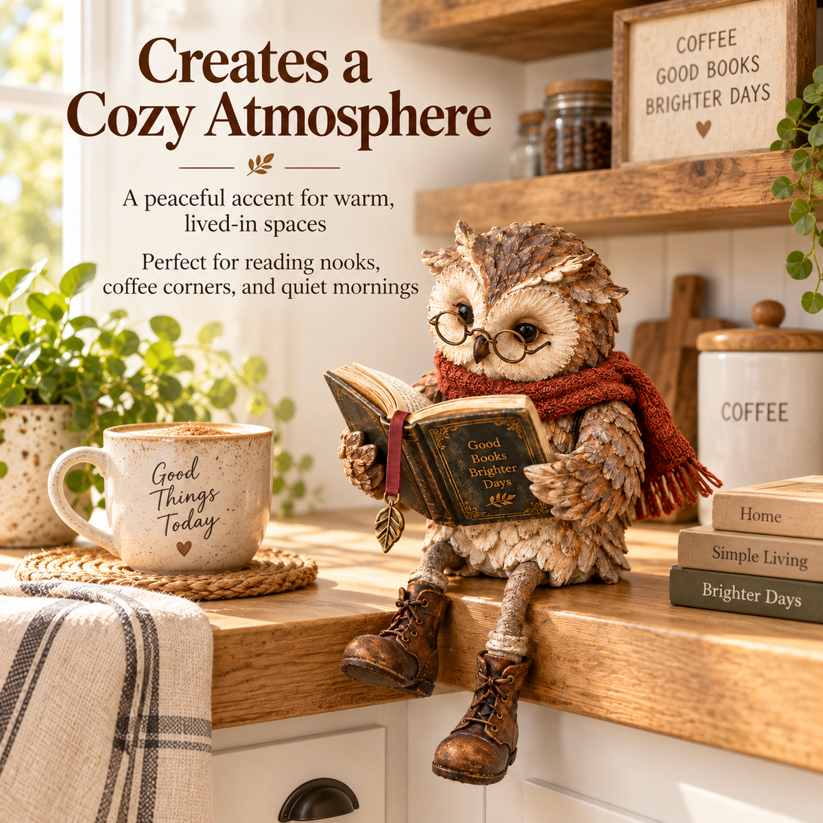 🦉Reading Owl Figurine