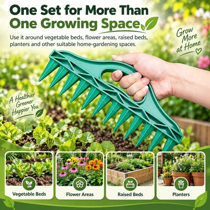 Garden Seed Sowing Tool Set, Handheld Planting Hole Punch Kit