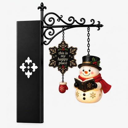 📚🎄 Cozy Christmas Shelf Glow – Hanging Holiday Character Reading Nook Light