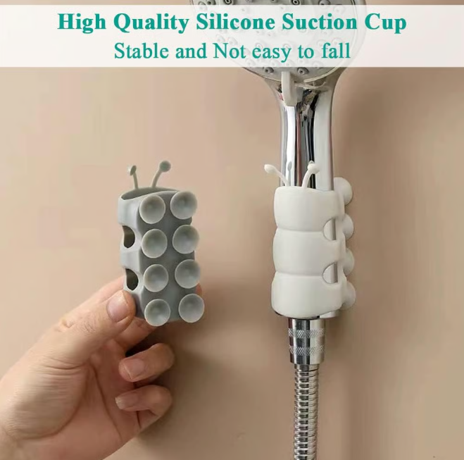 🎉Factory Clearance Sale 60% OFF📦Strong Suction Cup Shower Head Holder, No Drill Removable Shower Head Mount Bracket