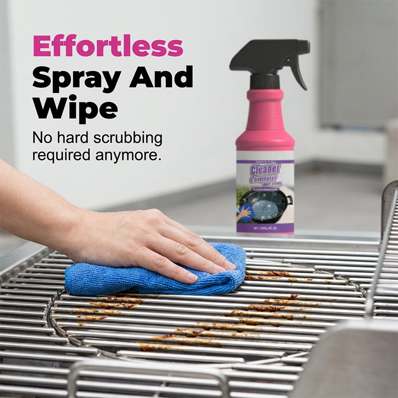 🔥 Buy 2 Get 1 Free  🧼 Powerful Grill Degreaser Spray – Kitchen Grease Killer & Heavy-Duty Clean✨
