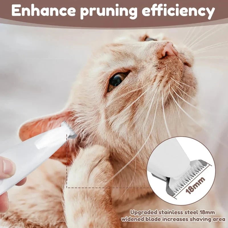 🐾 Rechargeable Pet Shaver – Waterproof & LED Light for Easy Home Grooming