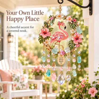 ✨ Sparkling Animal Wind Chime Suncatcher – Colorful Acrylic Crystal Garden Hanging Decor
