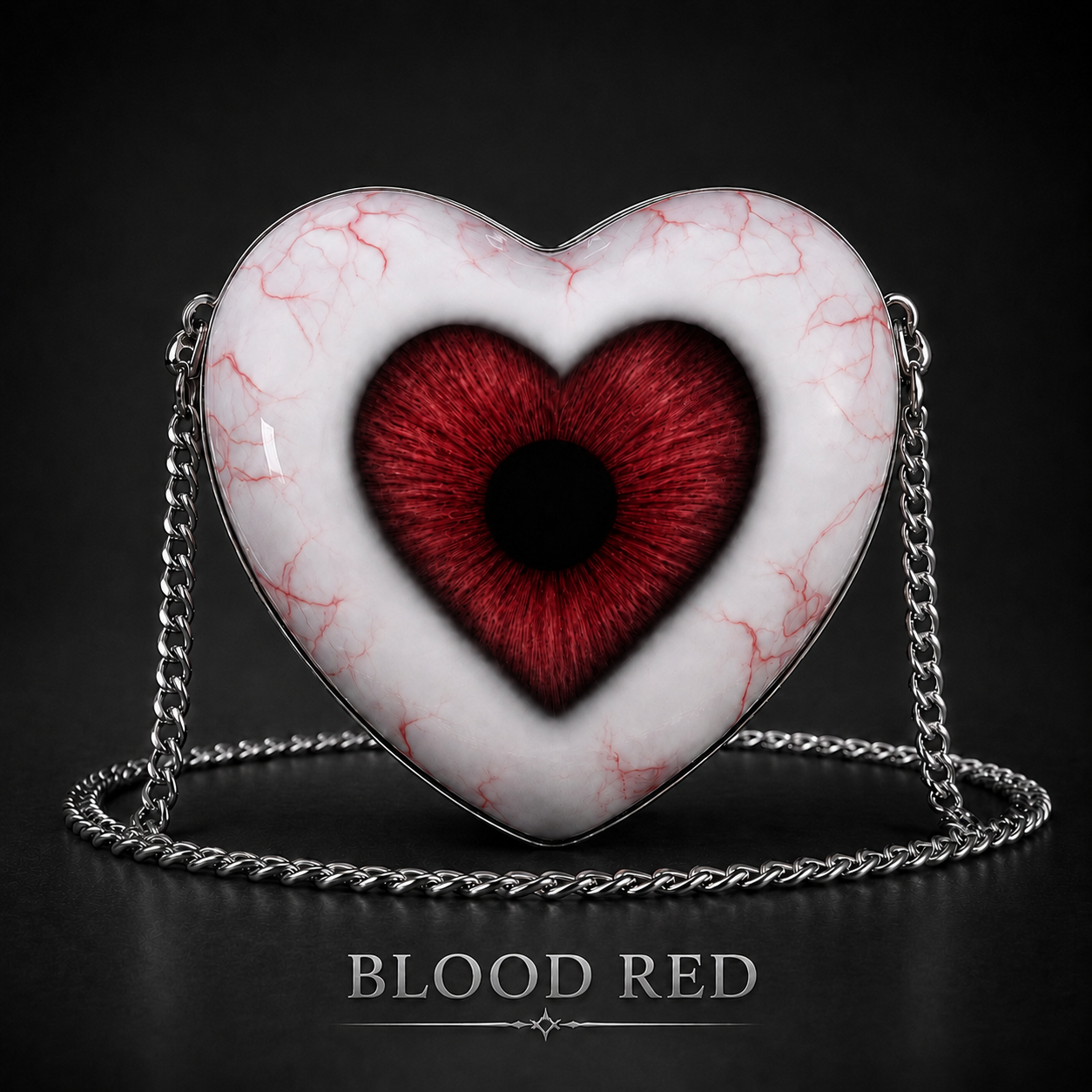 Gothic Heart Eye Statement Crossbody Bag