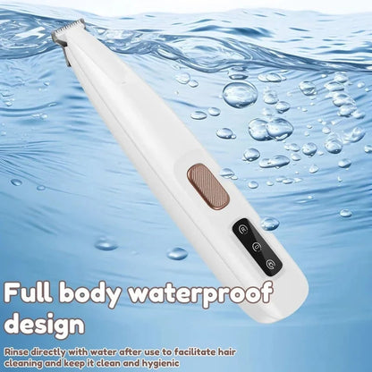 🐾 Rechargeable Pet Shaver – Waterproof & LED Light for Easy Home Grooming