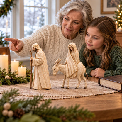 ✝️Journey to Bethlehem Nativity Figurine Set