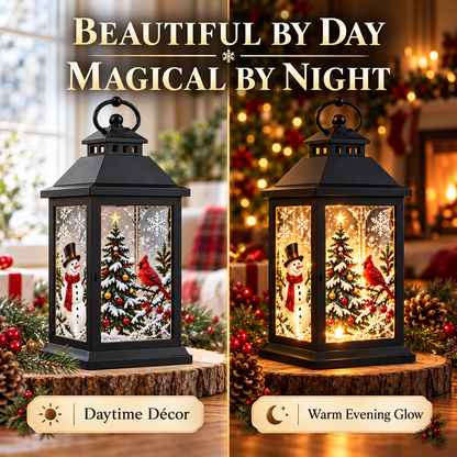 Interchangeable Crystal Lantern – Light-Up Holiday Décor