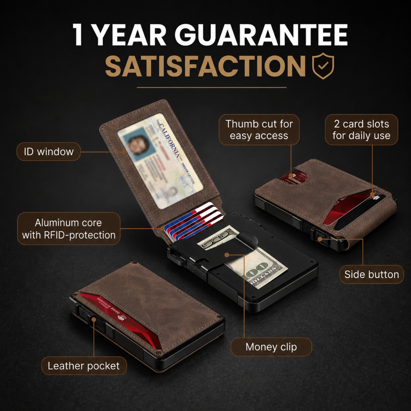 Cotitoc™ Minimalist Wallet - Maximum Capacity. Minimal Footprint.